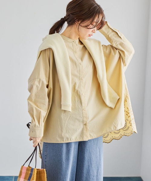 BODE / ボーディ | コットン カットワーク レース シャツ ブラウス | S/M | ホワイト | レディース studio CLIP（スタディオクリップ） ブラウス シャツ カットワーク