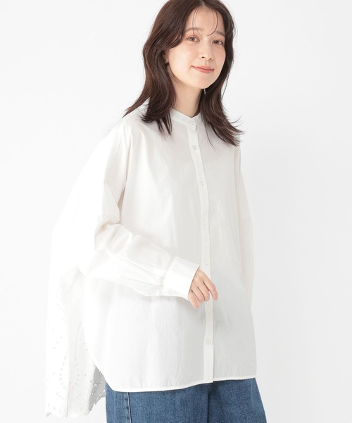 美品ジャスグリッティー☆カットワークオフショルダーブラウス JUSGLITTY（ジャスグリッティー）の「カットワーククロップドブラウス