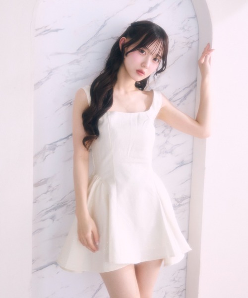 TITTY＆CO.（ティティーアンドコー） ワンピース バックリボンラメ