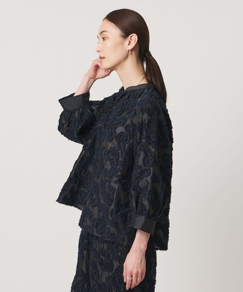 UNITED ARROWS カットジャガードチュニックブラウス UNITED ARROWS（ユナイテッドアローズ）の「カットジャカード