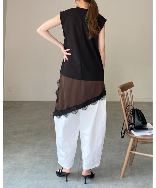 She's Closet スカート アシンメトリー サイドスリット 付け裾
