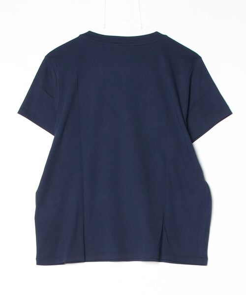 tシャツ コットン ジャージー Vネック Tシャツ レディースの画像
