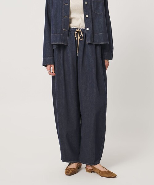 UNITED ARROWS ステッチデニム カーブパンツ UNITED ARROWS（ユナイテッドアローズ） ワイドパンツ ジーンズ デニム