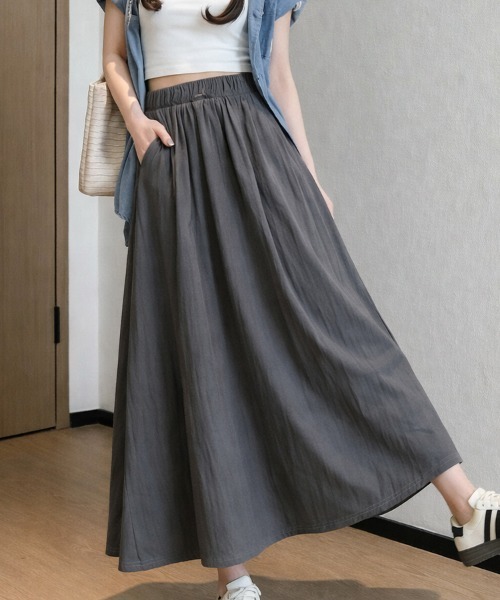 ロング スカート エアリーフレアロングスカート : ZOZOTOWN Yahoo!店