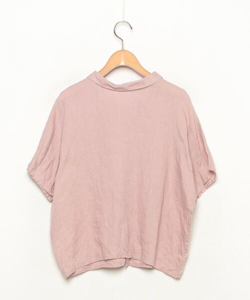 「fog linen work」 半袖シャツ - ピンク レディース_画像2