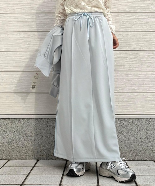 Q ロングスカート MEDIUM ライトグレー レディース : ZOZOTOWN Yahoo