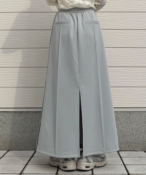Q ロングスカート MEDIUM ライトグレー レディース : ZOZOTOWN Yahoo
