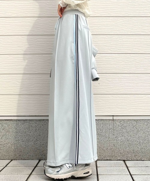 Q ロングスカート MEDIUM ライトグレー レディース : ZOZOTOWN Yahoo