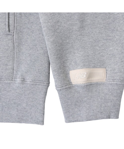 「New Balance」 ジップアップパーカー MEDIUM ダークグレー メンズ_画像4