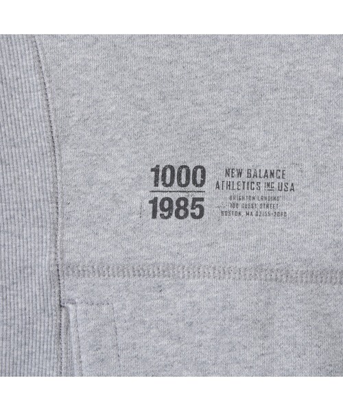 「New Balance」 ジップアップパーカー MEDIUM ダークグレー メンズ_画像5