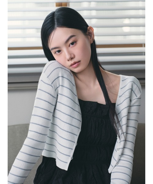 「FRAY I.D」 ニットカーディガン ONE SIZE ベージュ レディース_画像4