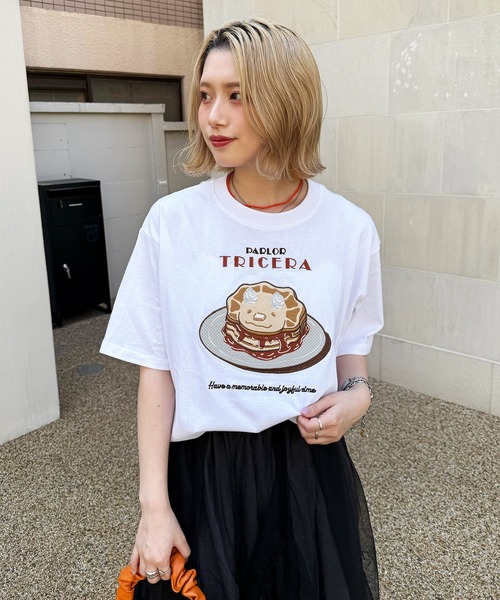 DOUBLE NAME（ダブルネーム） tシャツ 半袖 PARLOR刺しゅうTEE（パン