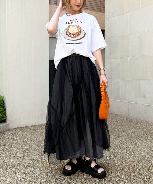 DOUBLE NAME（ダブルネーム） tシャツ 半袖 PARLOR刺しゅうTEE（パン