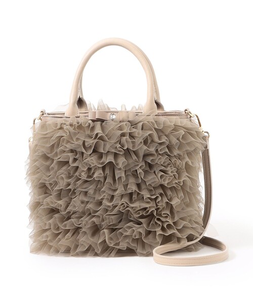 TO BE CHIC（トゥー ビー シック） ハンドバッグ チュールフリルバッグ