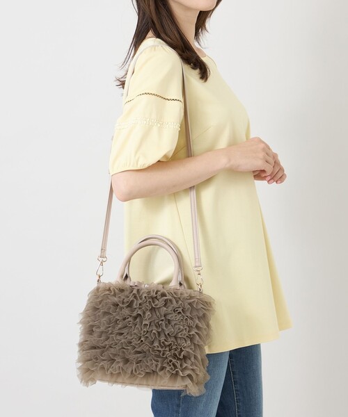 TO BE CHIC（トゥー ビー シック） ハンドバッグ チュールフリルバッグ