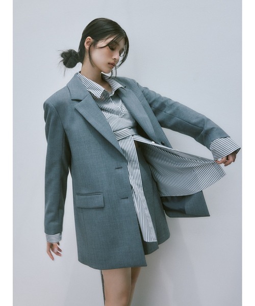♡　FRAY.I.D テーラードジャケット グレー レディース FRAY I.D（フレイ・アイディー） テーラードジャケット 1 グレー