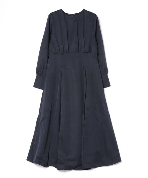 「alotta」 長袖ワンピース LL ネイビー レディース_画像3