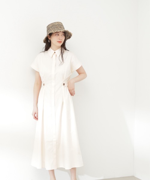 「N.(N. Natural Beauty Basic)」 ノースリーブワンピース MEDIUM ネイビー レディース_画像3