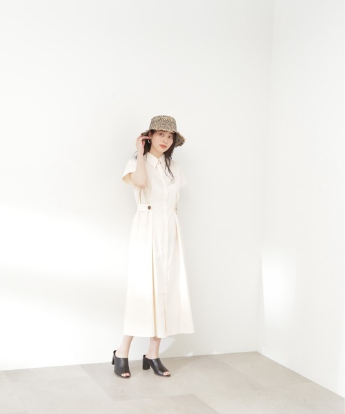 「N.(N. Natural Beauty Basic)」 ノースリーブワンピース MEDIUM ネイビー レディース_画像5