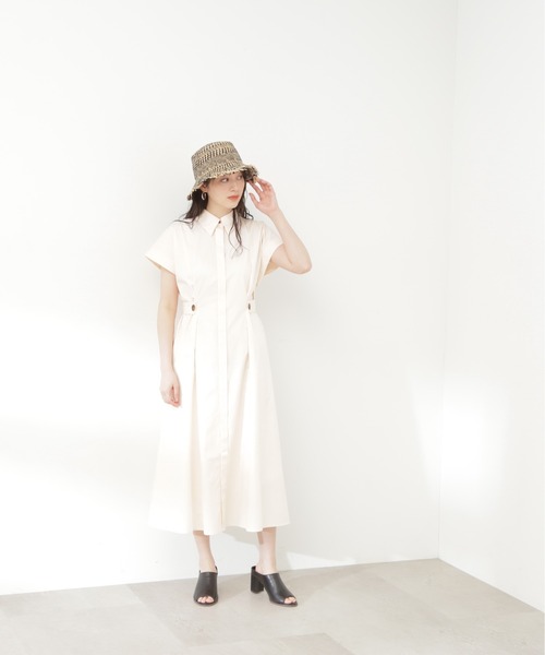 「N.(N. Natural Beauty Basic)」 ノースリーブワンピース MEDIUM ネイビー レディース_画像6