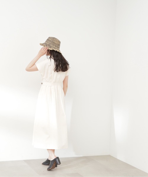 「N.(N. Natural Beauty Basic)」 ノースリーブワンピース MEDIUM ネイビー レディース_画像7