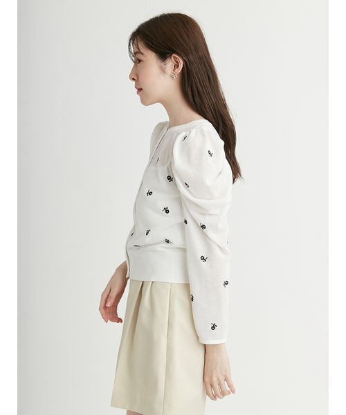 「CELFORD」 ニットカーディガン ONE SIZE ブラック レディース_画像6