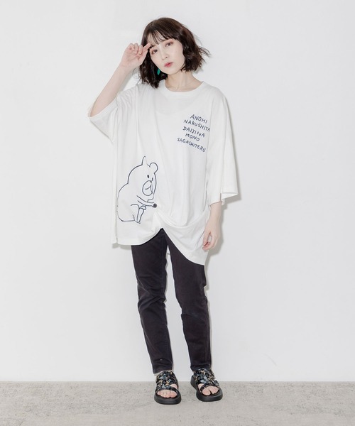「ScoLar Parity」 7分袖Tシャツ M オフホワイト メンズ_画像2