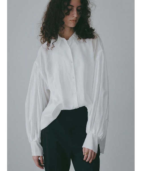 HER. ブラウス シャツ ギャザースリーブブラウス レディース