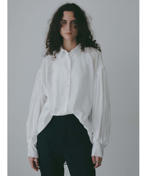 HER. ブラウス シャツ ギャザースリーブブラウス レディース