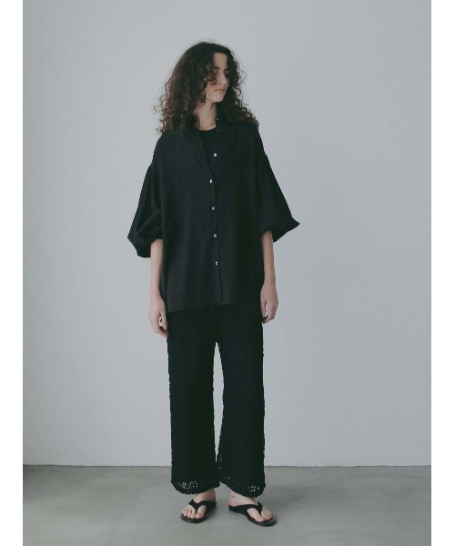 HER. ブラウス シャツ ギャザースリーブブラウス レディース