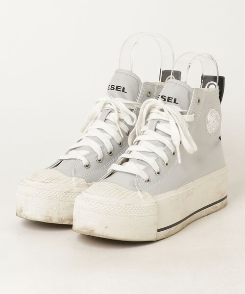 DIESEL ハイカットスニーカー US9 DIESEL（ディーゼル） ハイカットスニーカー 24cm グレー レディース