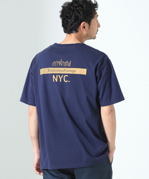 MCM ロゴプリントクルーネックTシャツ B：MING by BEAMS tシャツ Manhattan Portage / ロゴプリント