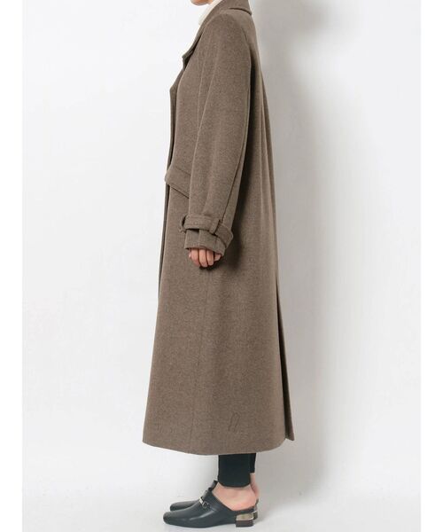 【美品】MURUA ブラウン チェスターコート　アウター MURUA（ムルーア） コート チェスターコート ダブルマキシチェスター