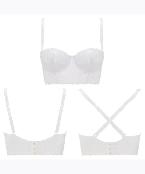 ブラ ブライダルインナー ロングブラジャー(ウエディング)「E，Fカップ  