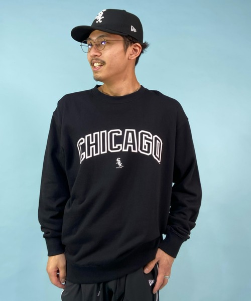 ☆Newera☆ MLB GRID ロゴ クルーネック スウェット 全4色 mlb-apparel-13755315-s-new-era
