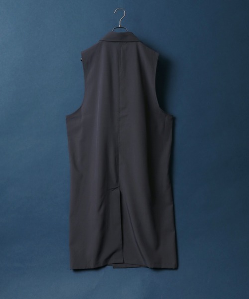ベスト Tailored Collar Long Gilet/テーラード ロングジレベスト メンズ レディース 67676657
