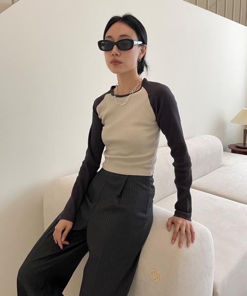 Didot.showroom スラックス パンツ ピンストライプスラックス