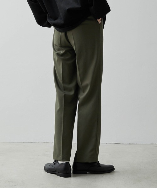 [CLEL core. ] クレイルコア　ウールカットオフストレートスラックス CLEL（クレイル）の「【CLEL core.】Wool Cut off Straight