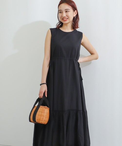 B：MING by BEAMS ワンピース ティアード ノースリーブ マキシ