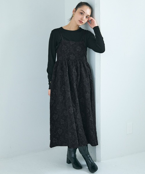 coca（コカ） ワンピース 花柄ジャカードキャミワンピース : ZOZOTOWN