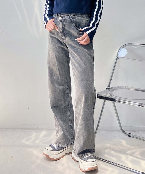 AS KNOW AS（アズノゥアズ） ワイドパンツ ジーンズ デニム デニム