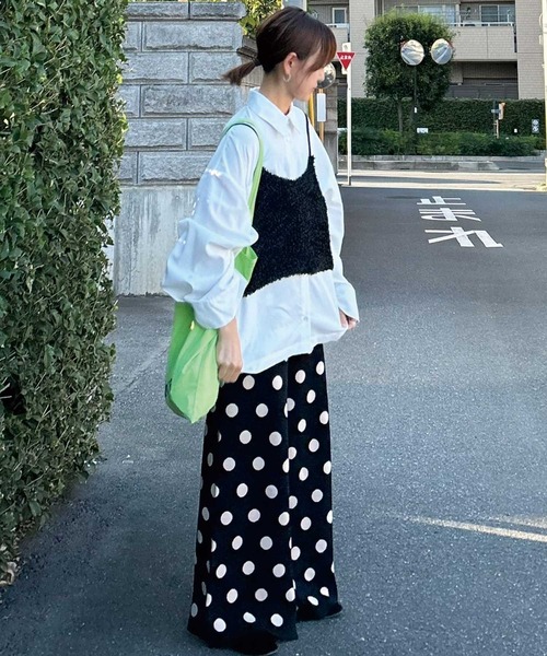 パンツ CORNERS by KR ストライプニットパンツ レディース : ZOZOTOWN