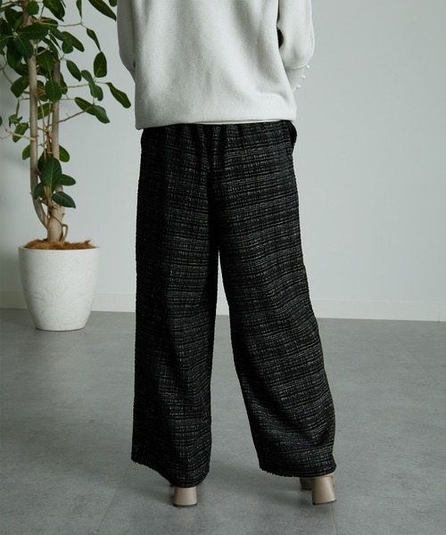 RANAN（ラナン） パンツ ツイードワイドパンツ レディース : ZOZOTOWN