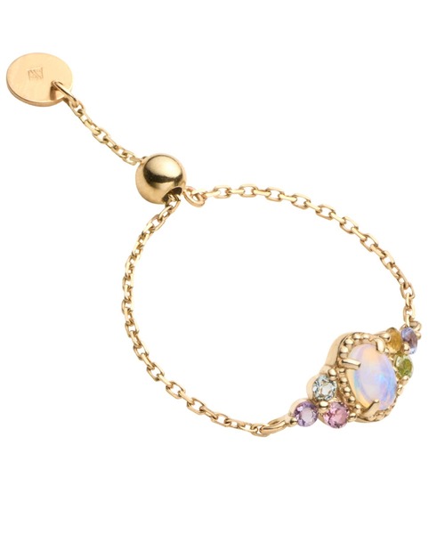 va vendome aoyama 指輪 リング K10イエローゴールド オパール