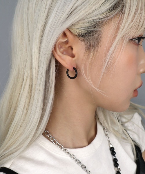 ピアス　No.5049 K10 ホワイトゴールド キュービックジルコニア ピアス