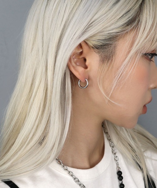 シルバーフープピアス 片耳用　SINSS Silver 925 pierce / シルバー925ピアス（ピアス（片耳用