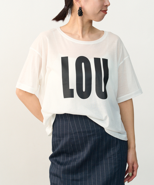 VERMEIL par iena コットン シアージャージロゴTシャツ 24SS VERMEIL par iena tシャツ Tシャツ コットン シアージャージロゴ