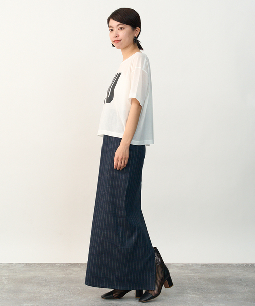 VERMEIL par iena コットン シアージャージロゴTシャツ 24SS VERMEIL par iena tシャツ Tシャツ コットン シアージャージロゴ