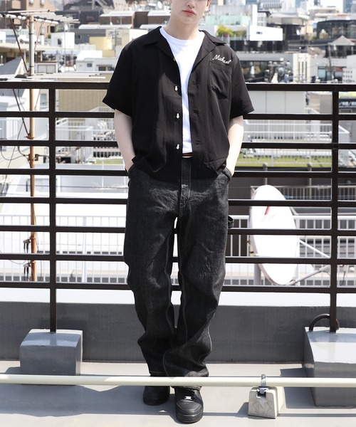 HOUSTON ボーリングシャツ(FIGTERAIRCRAFT) HOUSTON シャツ ボーリングシャツ(FIGTER AIRCRAFT) メンズ