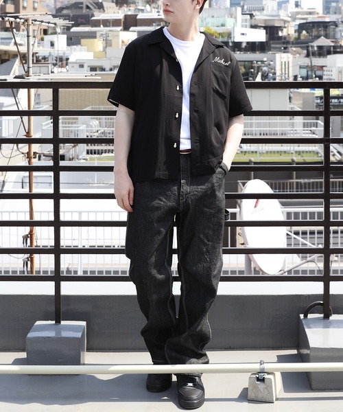 HOUSTON シャツ ボーリングシャツ(FIGTER AIRCRAFT) メンズ